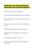 BLACK SEAL TEST ACTUAL PAPER 2026&NewLine;QUESTIONS WITH SOLUTIONS GRADED A&plus;