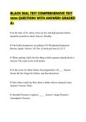 BLACK SEAL TEST COMPREHENSIVE TEST&NewLine;2026 QUESTIONS WITH ANSWERS GRADED&NewLine;A&plus;