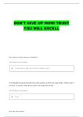 FBLA COMPETITIVE EVENTS QUESTIONS WITH COMPLETE ANSWERS&period;&period;