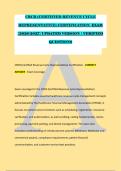 CRCR &lpar;CERTIFIED REVENUE CYCLE &NewLine;REPRESENTATIVE&rpar; CERTIFICATION  EXAM &NewLine;&lbrack;2026&sol;2027&rsqb; UPDATED VERSION &vert; VERIFIED &NewLine;QUESTIONS &NewLine; 