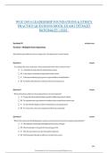 WGU D016 LEADERSHIP FOUNDATIONS & ETHICS&NewLine;PRACTICE QUESTIONS MOCK EXAM &vert; DETAILED&NewLine;RATIONALES &vert; 2026 &period;