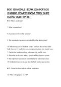 BIOD 151 MODULE 1 EXAM 2026 PORTAGE&NewLine;LEARNING COMPREHENSIVE STUDY GUIDE&NewLine;SOLVED QUESTION SET