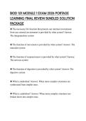 BIOD 151 MODULE 1 EXAM 2026 PORTAGE&NewLine;LEARNING FINAL REVIEW BUNDLED SOLUTION&NewLine;PACKAGE