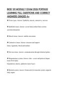 BIOD 151 MODULE 1 EXAM 2026 PORTAGE&NewLine;LEARNING FULL QUESTIONS AND CORRECT&NewLine;ANSWERS GRADED A&plus;
