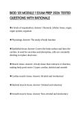 BIOD 151 MODULE 1 EXAM PREP 2026 TESTED&NewLine;QUESTIONS WITH RATIONALE