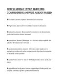 BIOD 151 MODULE 1 STUDY GUIDE 2026&NewLine;COMPREHENSIVE ANSWERS ALREADY PASSED