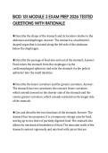 BIOD 151 MODULE 3 EXAM PREP 2026 TESTED&NewLine;QUESTIONS WITH RATIONALE