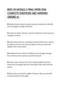 BIOD 151 MODULE 5 FINAL PAPER 2026&NewLine;COMPLETE QUESTIONS AND ANSWERS&NewLine;GRADED A&plus;