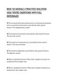 BIOD 151 MODULE 5 PRACTICE SOLUTION&NewLine;2026 TESTED QUESTIONS WITH FULL&NewLine;RATIONALES