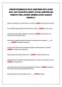 AWHONN INtermedIAte FetAl mONItOrINg teSt lAteSt&NewLine;2026&vert; 2027 eXAm WItH COrreCt ACtUAl QUeStIONS ANd&NewLine;COrreCtlY Well deFINed ANSWerS lAteSt AlreAdY&NewLine;grAded A&plus; 