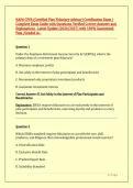 NAPA CPFA &lpar;Certified Plan Fiduciary Advisor&rpar; Certification Exam &vert;Complete Exam Guide with Questions&comma; Verified Correct Answers and Explanations &ndash;Latest Update &lpar;2026&sol;2027&rpar; with 100&percnt; Guaranteed Pass &sol;Graded A&plus;&period;