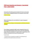 Project Management Professional &lpar;PMP&rpar; Exam Questions and Answers&vert; Guaranteed Pass&vert; Latest Update
