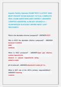 Aquatic Facility Operator EXAM TEST&excl;&excl; &lpar;LATEST 2026&rpar; &NewLine;MOST RECENT EXAM 2026&vert;2027 ACTUAL COMPLETE &NewLine;REAL EXAM QUESTIONS AND CORRECT ANSWERS &NewLine;&lpar;VERIFIED ANSWERS&rpar; ALREADY GRADED A&plus; &vert; &NewLine;GUARANTEED SUCCESS&excl;&excl; BRAND NEW&excl;&excl; JUST &NewLine;RELEASED&excl;&excl;