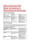 2026&sol;2027 S-Tier Elite Psychology Test Bank&colon; Variations in Psychological Attributes &lpar;19&plus; Advanced MCQs&comma; Distractor Analyses & Clinical Applications&rpar;