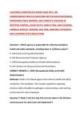CALIFORNIA COSMETOLOGY BOARD EXAM PREP&colon; 200 COMPREHENSIVE PRACTICE QUESTIONS WITH DETAILED RATIONALES&comma; RANDOMIZED ABCD ANSWERS&comma; AND COMPLETE COVERAGE OF INFECTION CONTROL&comma; SALON SAFETY&comma; HAIRCUTTING&comma; HAIR COLORING&comma; CHEMICAL SERVICES&comma; SKINCARE&comma; NAIL CARE&comma; A