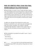 BIOD 210 GENETICS FINAL EXAM 2026 FINAL&NewLine;REVIEW BUNDLED SOLUTION PACKAGE