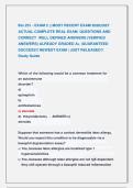 Bio 251 - EXAM 2 &vert;&vert; MOST RECENT EXAM 2026&vert;2027  &NewLine;ACTUAL COMPLETE REAL EXAM  QUESTIONS AND &NewLine;CORRECT  WELL DEFINED ANSWERS &lpar;VERIFIED &NewLine;ANSWERS&rpar; ALREADY GRADED A&plus; &vert;GUARANTEED &NewLine;SUCCESS&excl;&excl; NEWEST EXAM &vert; JUST RELEASED&excl;&excl;  &NewLine;Study Guide  