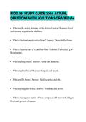 BIOD 331 STUDY GUIDE 2026 ACTUAL&NewLine;QUESTIONS WITH SOLUTIONS GRADED A&plus;