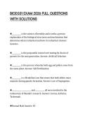 BIOD351 EXAM 2026 FULL QUESTIONS&NewLine;WITH SOLUTIONS&NewLine;