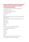 Medication Aide Certification Practice Exam 2026 &vert; 100 Comprehensive Practice Questions with Verified Answers & Detailed Rationales