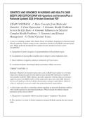 GENETICS AND GENOMICS IN NURSING AND HEALTH CARE &NewLine;BEERY 2ND EDITION EXAM with Questions and Answers&sol;Plus a &NewLine;Rationale Updated 2026 A&plus;&sol;Instant Download PDF 