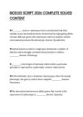 BIOD351 SCRIPT 2026 COMPLETE SOLVED&NewLine;CONTENT