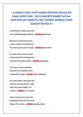 1A AgriculturAl PlAnt KAnsAs Pesticide APPlicAtor&NewLine;exAm lAtest 2026 &vert; 2027 exAm WitH correct ActuAl&NewLine;Questions And correctlY Well deFined AnsWers lAtest&NewLine;AlreAdY grAded A&plus; 