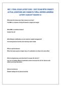 MDC 1 final exaM latest 2026 &vert; 2027 exaM WitH CORReCt&NewLine;aCtUal QUestiOns anD CORReCtlY Well DefineD ansWeRs&NewLine;latest alReaDY GRaDeD a&plus; 