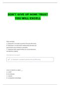 FBLA BUSINESS MANAGEMENT QUESTIONS WITH COMPLETE ANSWERS
