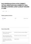 BAIL BONDSMAN EXAM WITH CORRECT ACTUAL QUESTIONS AND CORRECTLY WELL DEFINED ANSWERS LATEST ALREADY GRADED A&plus; 2026