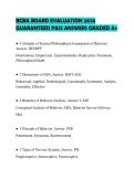 BCBA BOARD EVALUATION 2026&NewLine;GUARANTEED PASS ANSWERS GRADED A&plus;