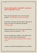 Prophecy health medical  surgical RN A &lpar;Answered&semi; &NewLine;latest&rpar; Verified 100&percnt; Correct