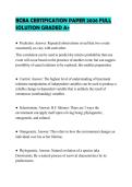 BCBA CERTIFICATION PAPER 2026 FULL SOLUTION GRADED A