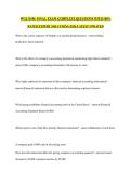 WGU D196  FINAL  EXAM &vert;COMPLETE QUESTIONS WITH 100&percnt; RATED EXPERT SOLUTIONS &vert;2026 LATEST UPDATED