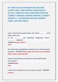 DC THIRD CLASS STATIONARY BOILER EXAM                      &NewLine;&lpar;LATEST 2026&rpar; &vert;&vert; MOST RECENT EXAM 2026&vert;2027 &NewLine;ACTUAL  COMPLETE REAL EXAM QUESTIONS AND &NewLine;CORRECT ANSWERS &lpar;VERIFIED ANSWER&rpar;  ALREADY &NewLine;GRADED A&plus; &vert; GUARANTEED SUCCES&excl;&excl; NEWEST &NewLine;EXAM &vert; JUST RELEASE