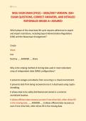 WGU D320 EXAM &lpar;JYO2&rpar; &ndash; 2026&sol;2027 VERSION&colon; 250&plus; &NewLine;EXAM QUESTIONS&comma; CORRECT ANSWERS&comma; AND DETAILED &NewLine;RATIONALES GRADE A&plus; ASSURED