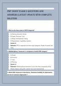 PMT 3600V Exam 2 Questions and &NewLine;Answers&vert;Latest Update with complete &NewLine;solution