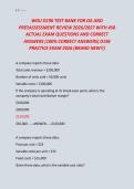 WGU D196 TEST BANK FOR OA AND &NewLine;PRE ASSESSMENT REVIEW 2026&sol;2027 WITH 450 &NewLine;ACTUAL EXAM QUESTIONS AND CORRECT &NewLine;ANSWERS &lpar;100&percnt; CORRECT ANSWERS&rpar; D196 &NewLine;PRACTICE EXAM 2026 &lpar;BRAND NEW&excl;&excl;&rpar;
