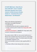 ETS MFT MBA Exam &vert;&vert; Most Recent &NewLine;Exam 2026-2027  Actual  Complete &NewLine;Real Exam Questions And Correct &NewLine;Answers &lpar;Verified Answers&rpar; Already &NewLine;Graded A&plus; &vert; Guaranteed Success&excl;&excl; &NewLine;Newest Exam &vert; Just Released&excl;&excl; 