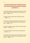 CNT WRITTEN EXAM 2026 TEST BANK WITH 530 &NewLine;REAL EXAM QUESTIONS AND CORRECT ANSWERS &NewLine;&lbrack;6 EXAMS IN 1&rsqb;