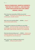 NURS 615 PHARM EXAM 1 &lpar;MARYVILLE UNIVERSITY&rpar; &NewLine;EXAM 2026 TEST&excl;&excl; GRADED A&plus; &vert; 2025&vert;2026 EXAM &NewLine;UPDATE EXAM QUESTIONS WITH 100&percnt; CORRECT &NewLine;ANSWERS &vert; VERIFIED
