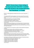 NUR257 Chronic Exam 4 Galen College of Nursing Actual Exam 2026&sol;2027 &vert; Complete Exam-Style Questions with Detailed Rationales &vert; Pass Guaranteed &ndash; A&plus; Graded