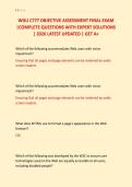 WGU C777 OBJECTIVE ASSESSMENT FINAL EXAM &NewLine;&vert;COMPLETE QUESTIONS WITH EXPERT SOLUTIONS &NewLine;&vert; 2026 LATEST UPDATED &vert; GET A&plus;