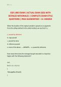 EGR 1400 EXAM 2 ACTUAL EXAM 2026 WITH &NewLine;DETAILED RATIONALES &vert; COMPLETE EXAM-STYLE &NewLine;QUESTIONS &vert; PASS GUARANTEED &ndash; A&plus; GRADED