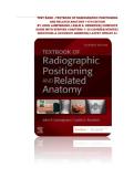 TEST BANK FOR Textbook of Radiographic Positioning and Related Anatomy 11th Edition by John Lampignano &comma; Leslie E&period; Kendrick&period;ISBN&colon;978-0323936132 COMPLETE GUIDE ALL CHAPTERS COVERED 100&percnt; VERIFIED A&plus; GRADE ASSURED&excl;&excl;&excl;&excl;&excl; NEW LATEST UPDATE&excl;&excl;&excl;&excl;&excl;