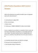 OCN Practice Questions With Correct Answers&period;