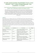 NU 664C Family Psychiatric Mental Health I Exam 1 2026-2027 QUESTIONS AND ANSWERS ALREADY&NewLine;GRADED A&plus;&period; 100&percnt; Verified Solutions &vert; Updated Per Latest Guidelines &vert; Graded A&plus;