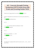 ACI - Concrete Strength Testing&NewLine;Technician &lpar;CSTT&rpar; Exam Prep with&NewLine;Trade and Licensing Guides 2026