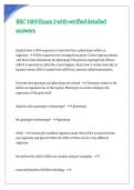 BSC 1005 Exam 2 with verified detailed answers