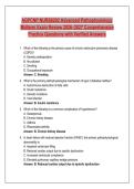 AGPCNP NURS6202 Advanced Pathophysiology &NewLine;Midterm Exam Review 2026&ndash;2027 Comprehensive &NewLine;Practice Questions with Verified Answers